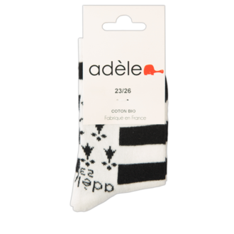 Chaussettes bretonnes enfant Gwen ha du