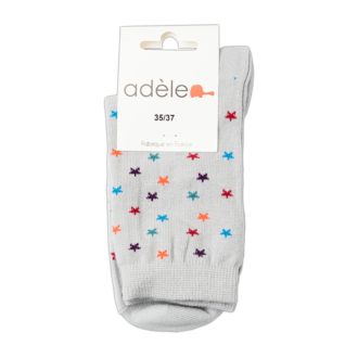 chaussettes bio Gris étoilé