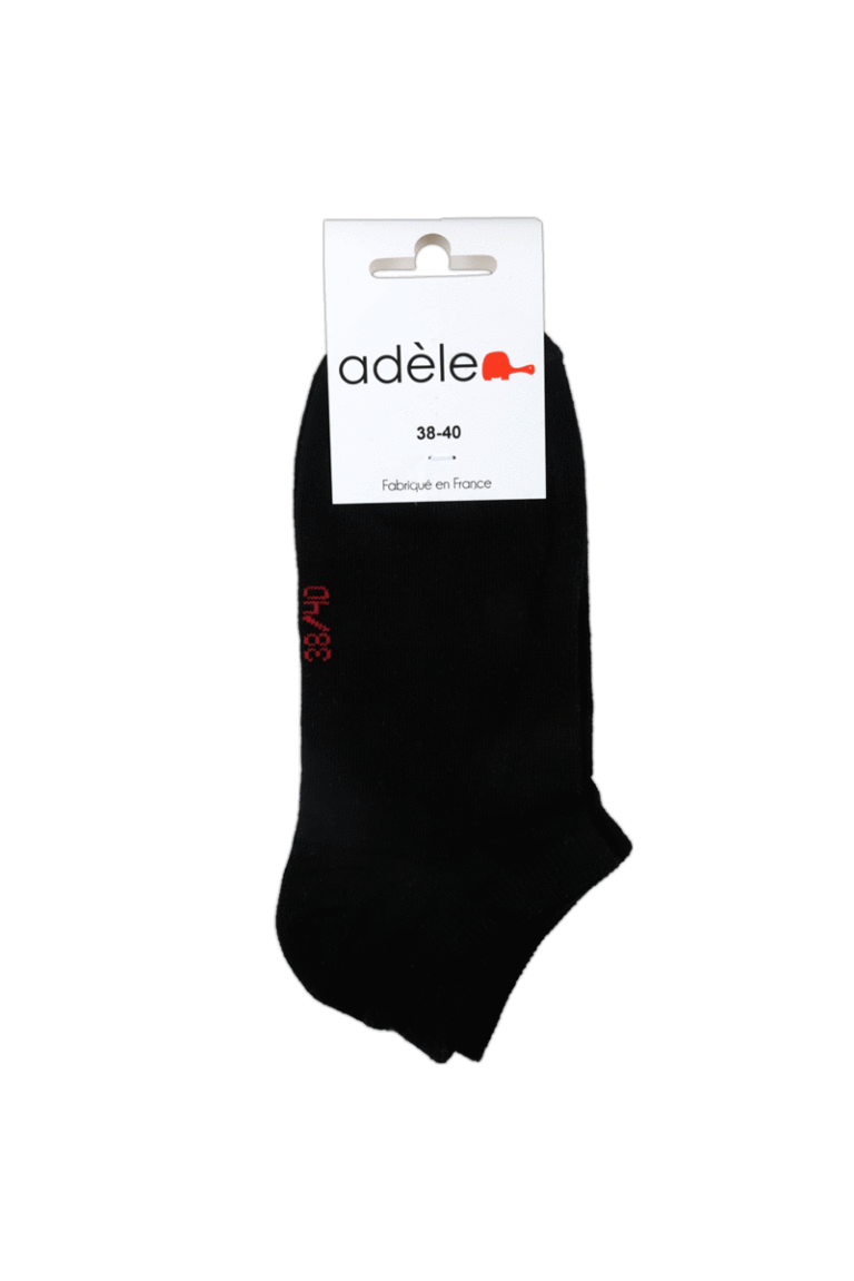 Socquettes coton bio Noir