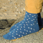 Chaussettes en bouclettes de coton biologique "Ciel étoilé"