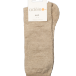 Chaussettes courtes en lin bio "Brun"