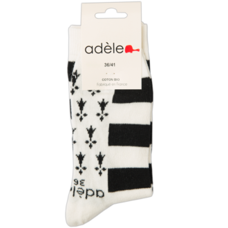 Chaussettes bretonnes Gwen ha Du