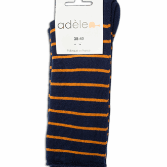 chaussettes bouclettes bio Marine