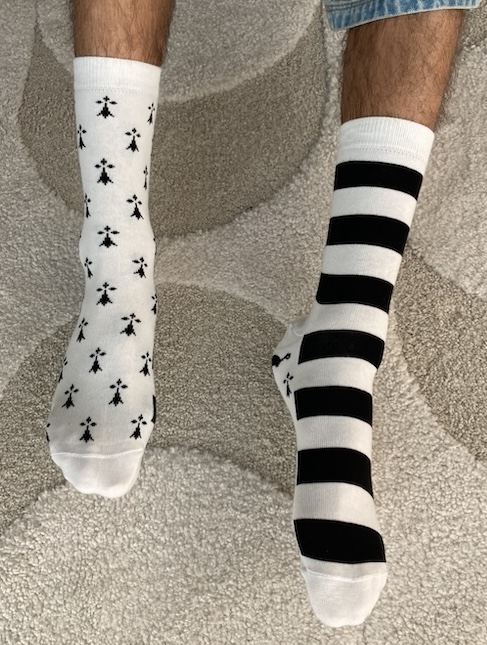 chaussettes bretonnes dépareillées