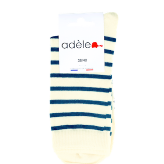 Chaussettes courtes marinière canard