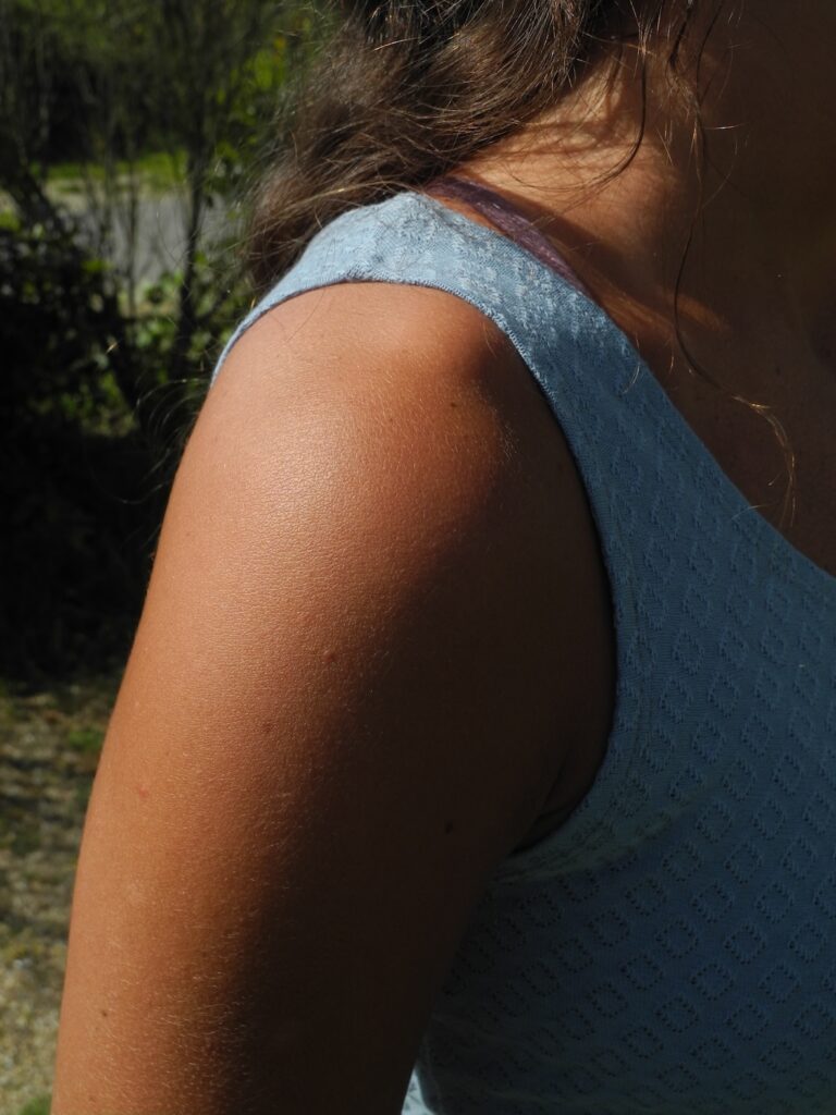 Débardeur coton bio Bleu – Image 3