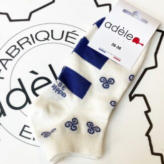 socquettes bretonnes Triskell bleu