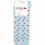 bouclettes bio bleu clair étoilé violet