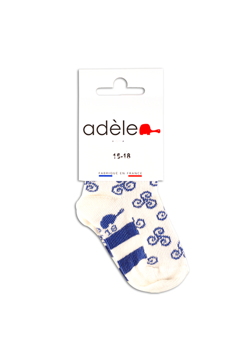 chaussettes bébé triskell bleu