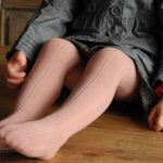 collant ajouré Rose poudrée