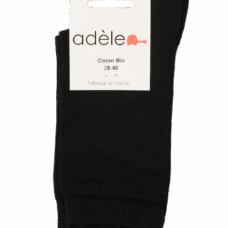 Chaussettes courtes bio Noir