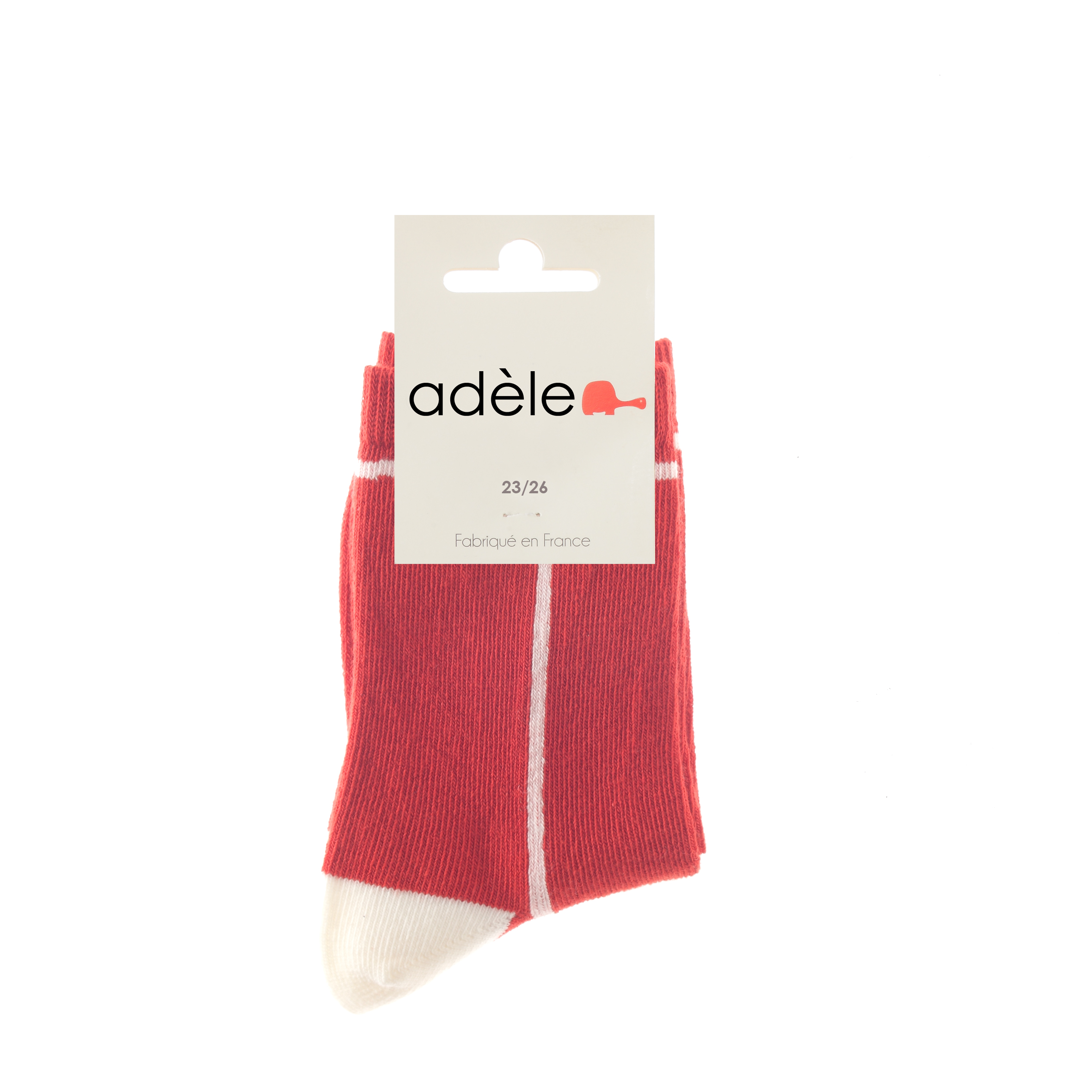 chaussettes enfant brique