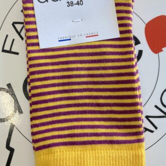 Chaussettes courtes bio Jaune