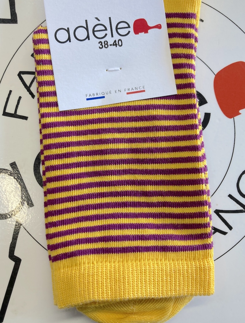 Chaussettes courtes bio Jaune