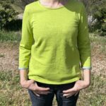 Manches 3/4 chanvre Vert